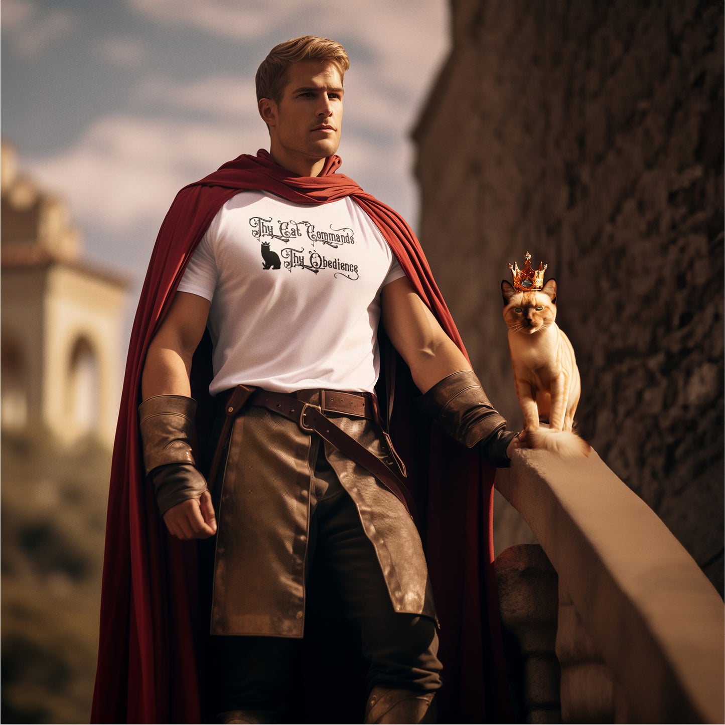 Thy Cat Commands Thy Obedience T-shirt