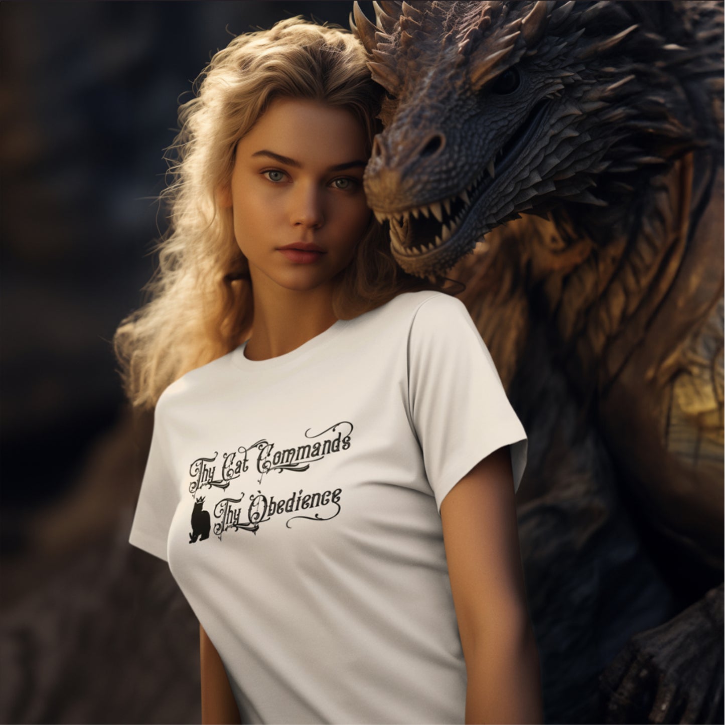Thy Cat Commands Thy Obedience T-shirt
