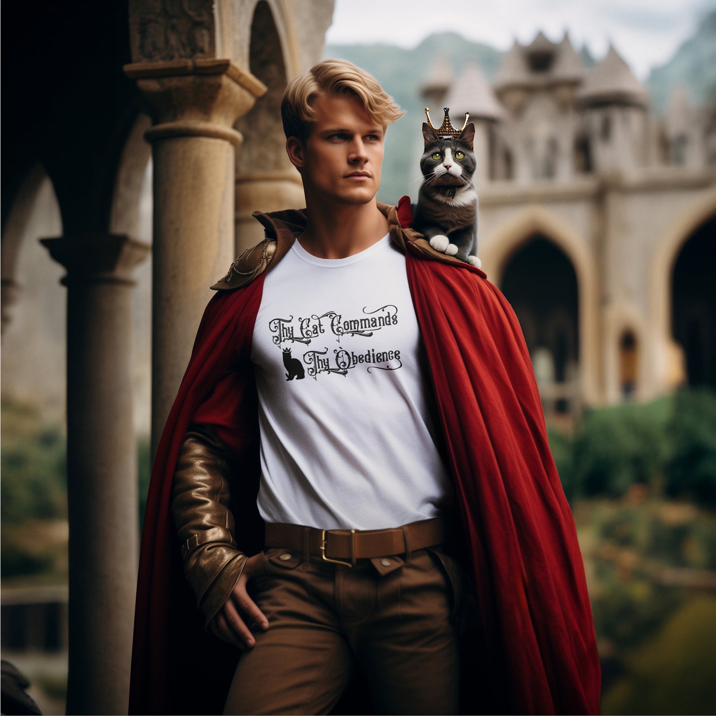 Thy Cat Commands Thy Obedience T-shirt