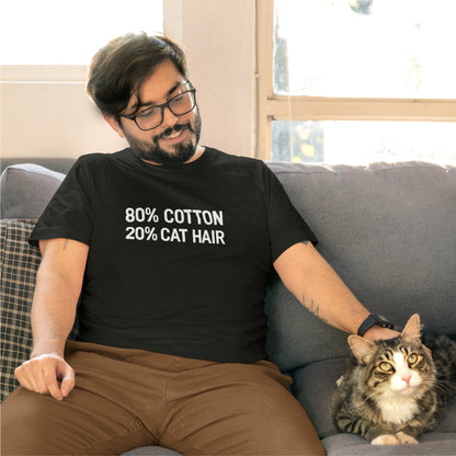 80% Cotton 20% Cat Hair T-shirt