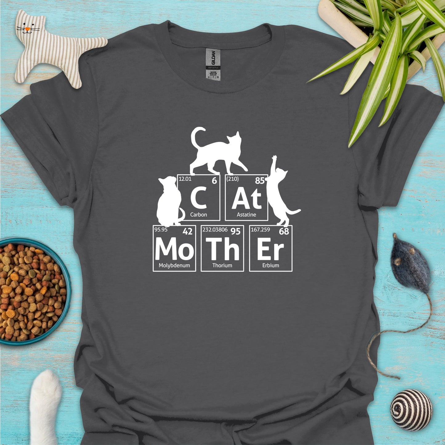 Cat Mother Chemistry Elements T-shirt