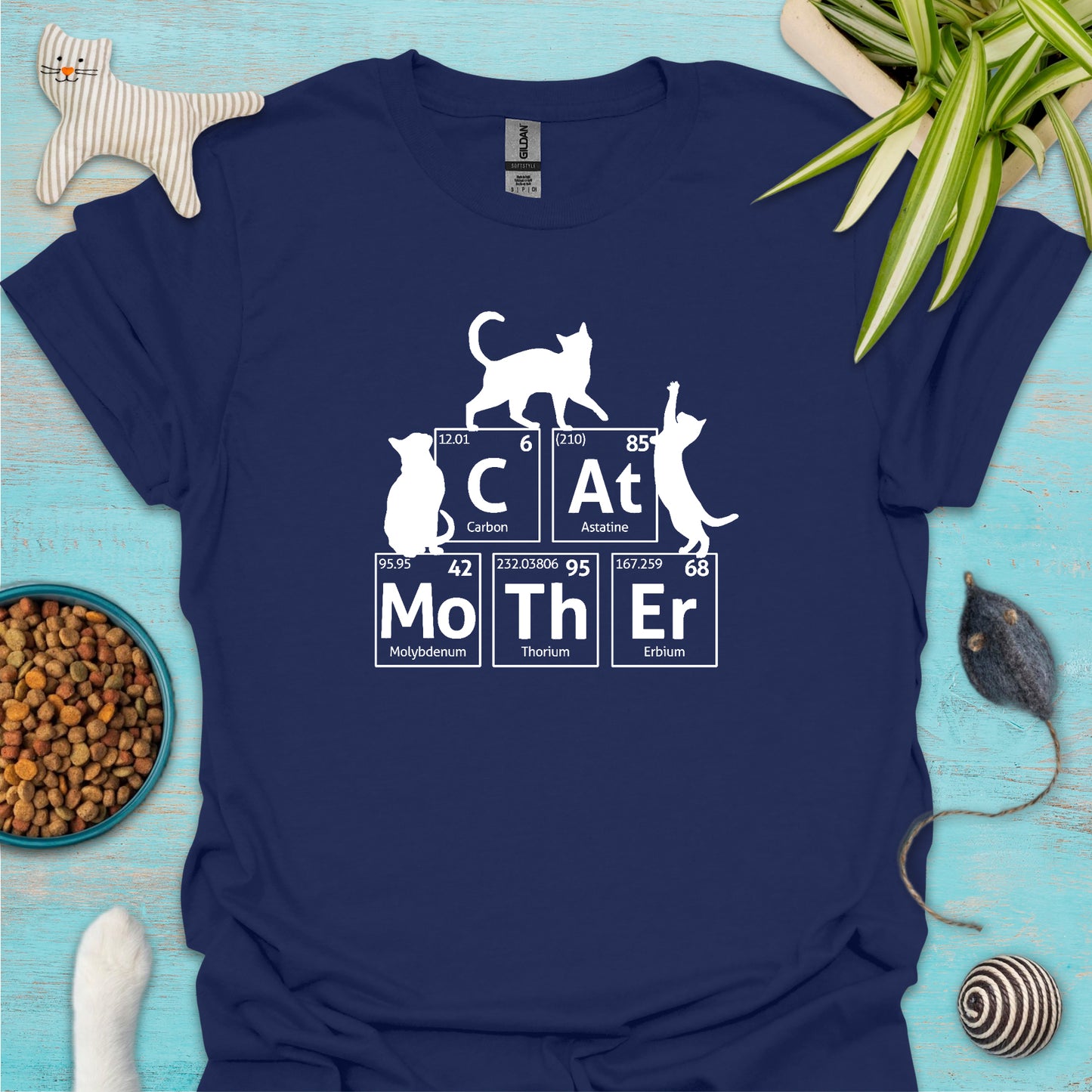 Cat Mother Chemistry Elements T-shirt