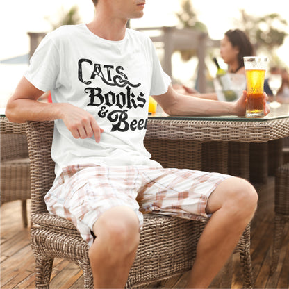 Cats, Books & Beer T-shirt