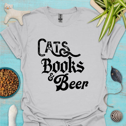 Cats, Books & Beer T-shirt