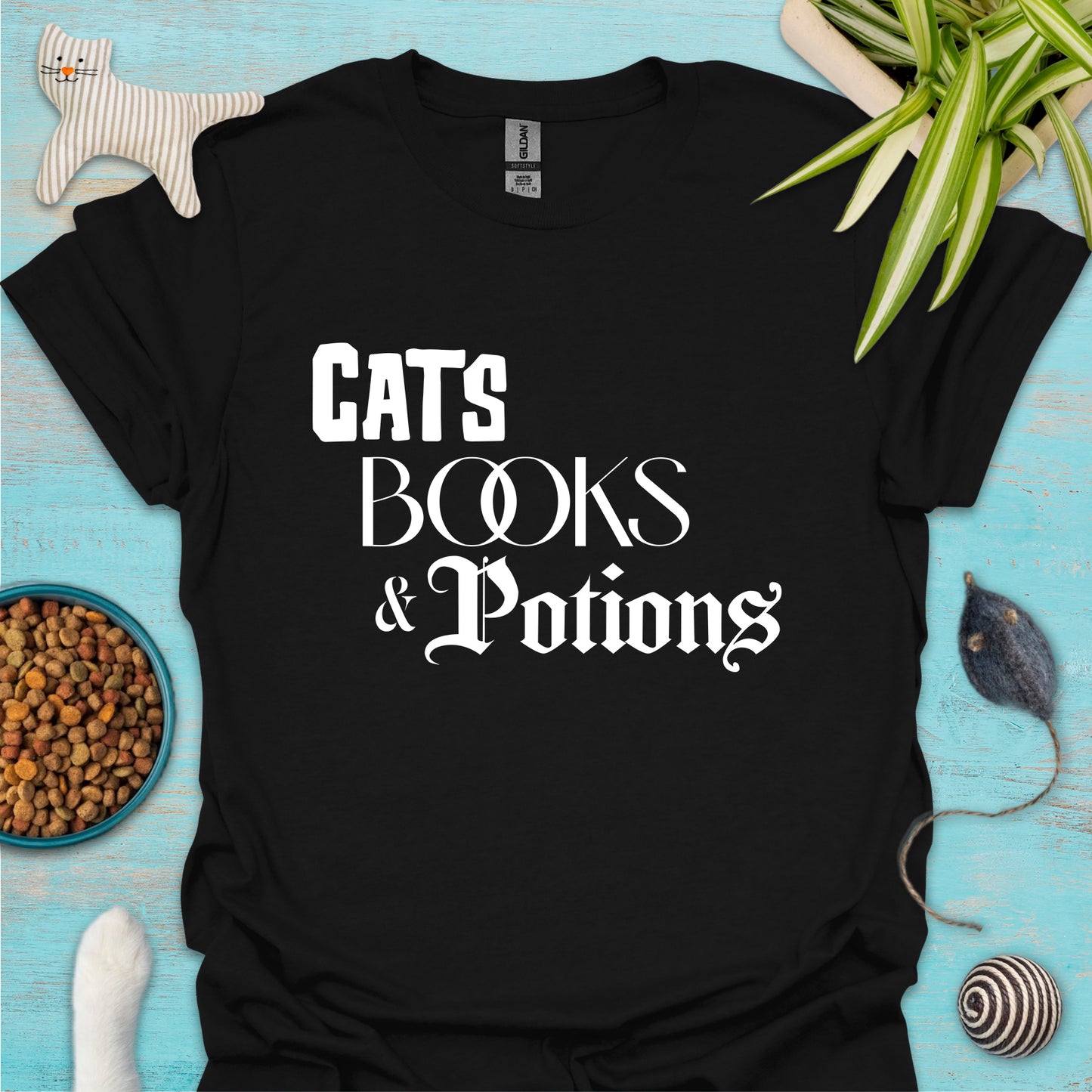 Cats, Books & Potions T-shirt