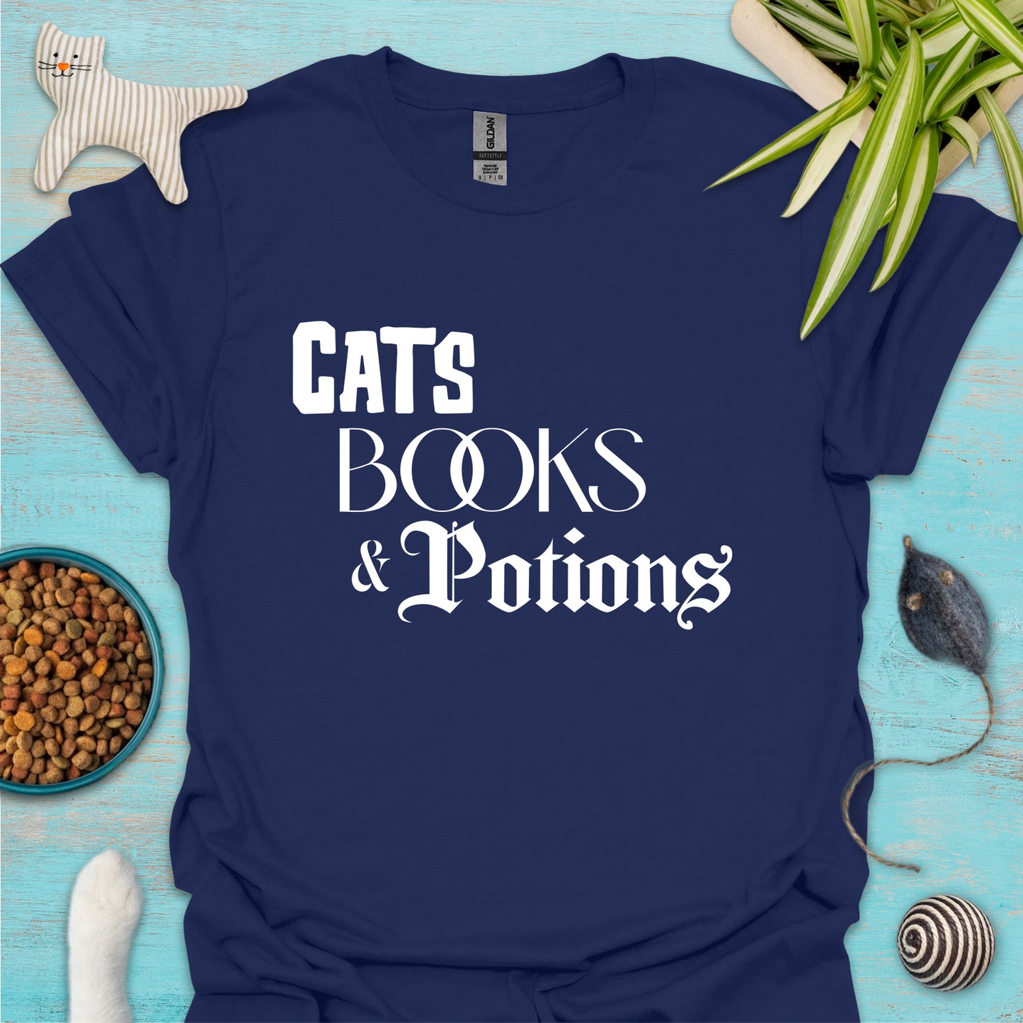 Cats, Books & Potions T-shirt