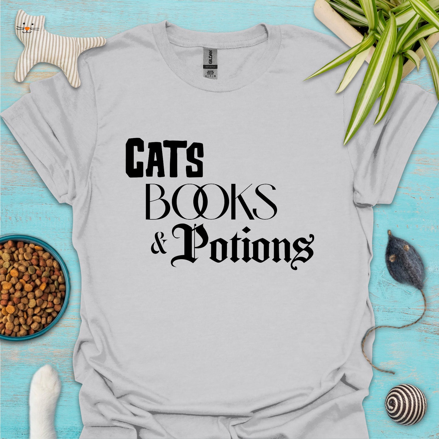 Cats, Books & Potions T-shirt