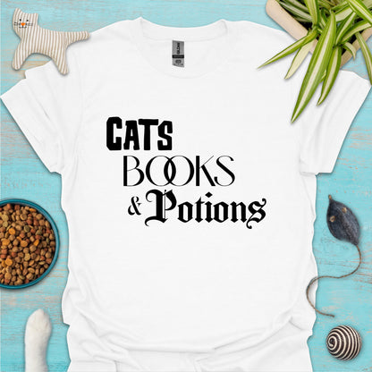 Cats, Books & Potions T-shirt