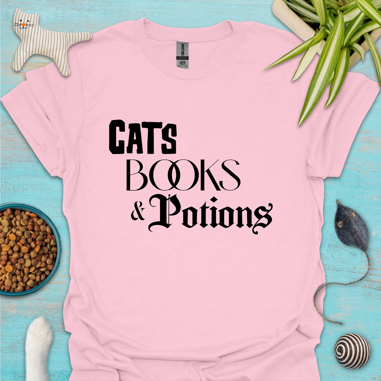 Cats, Books & Potions T-shirt