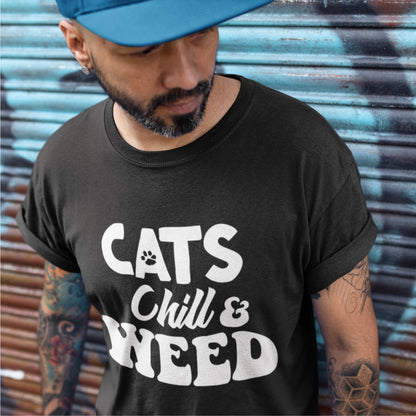 Cats, Chill & Weed T-shirt