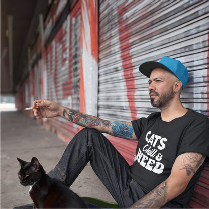 Cats, Chill & Weed T-shirt