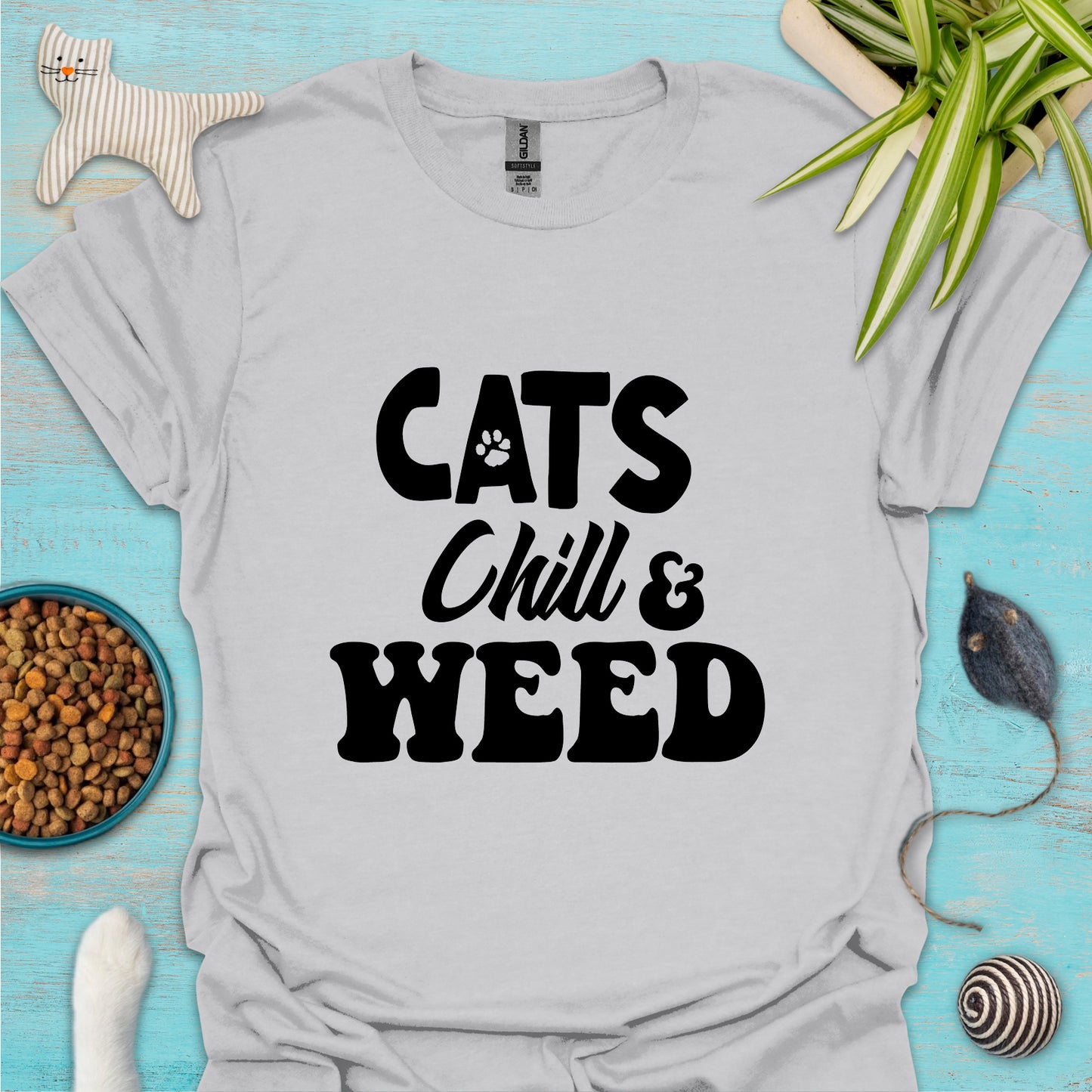 Cats, Chill & Weed T-shirt