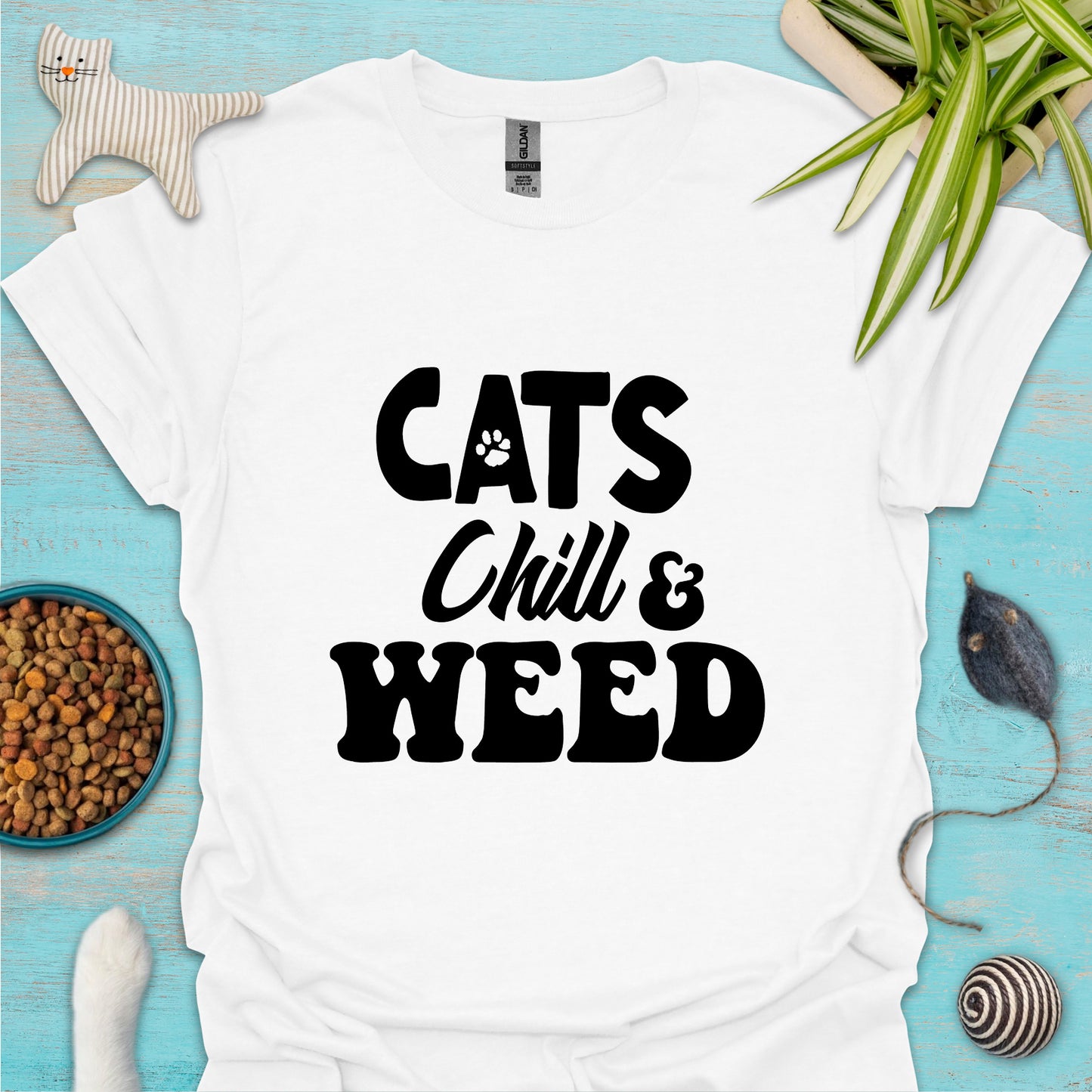 Cats, Chill & Weed T-shirt