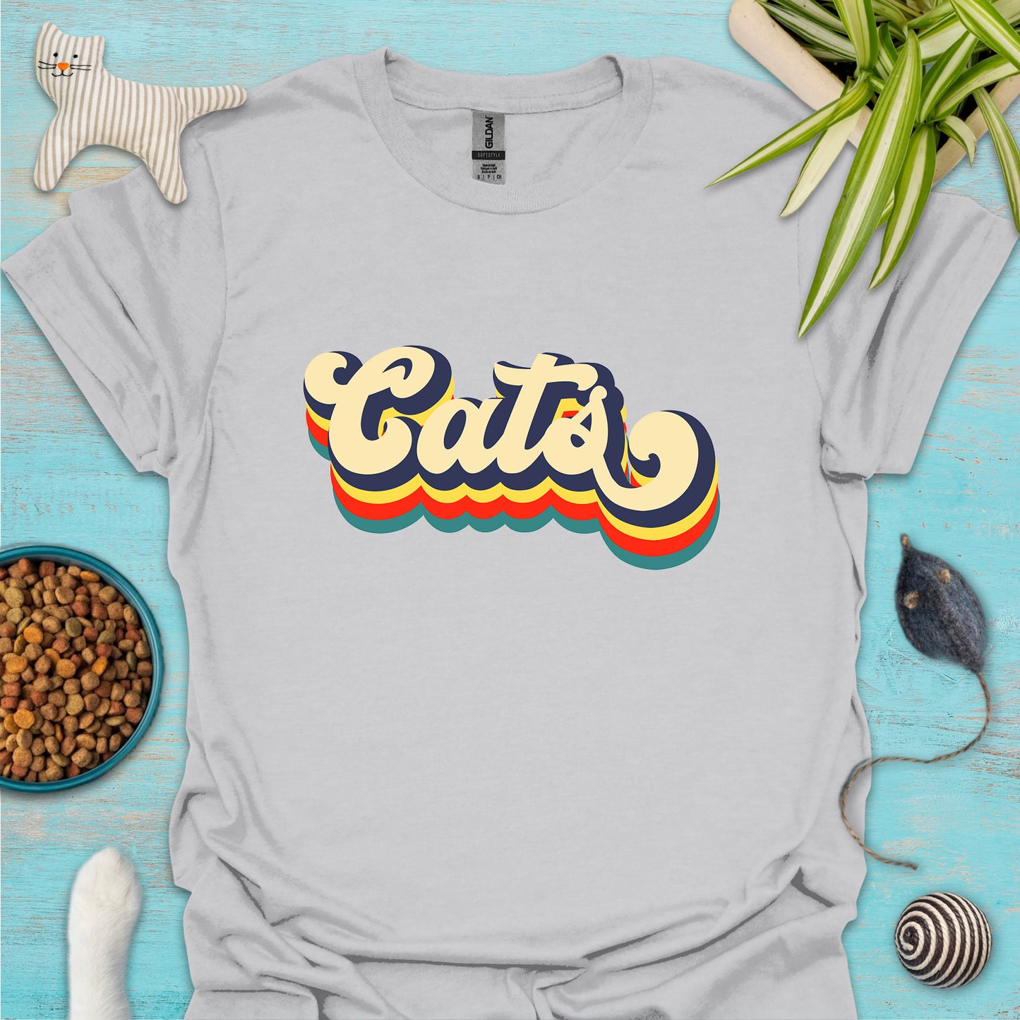 Cats Retro T-shirt