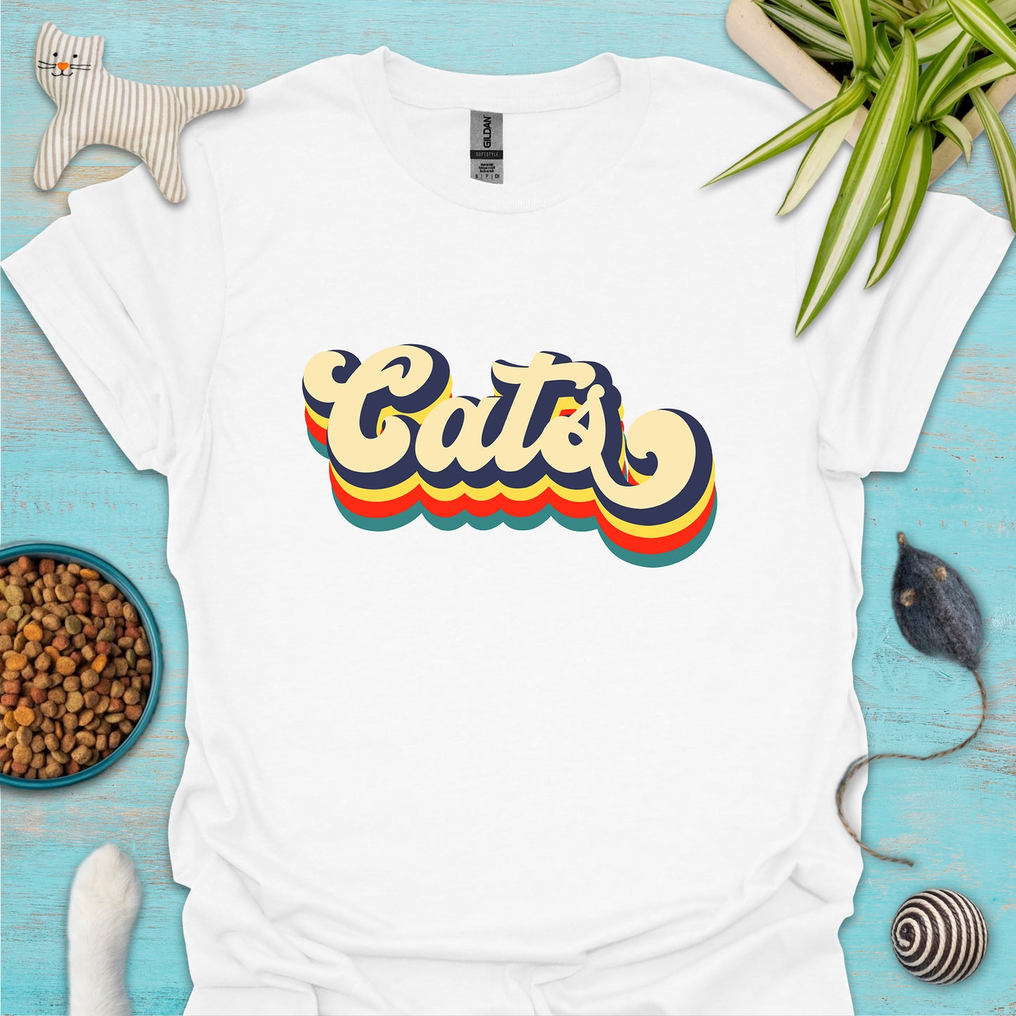 Cats Retro T-shirt