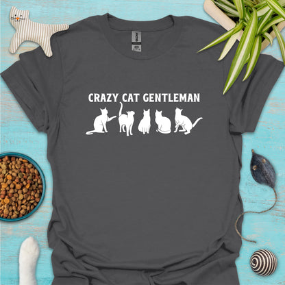 Crazy Cat Gentleman T-shirt