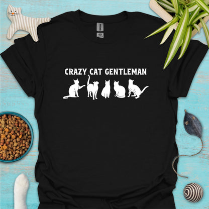 Crazy Cat Gentleman T-shirt