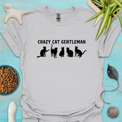 Crazy Cat Gentleman T-shirt