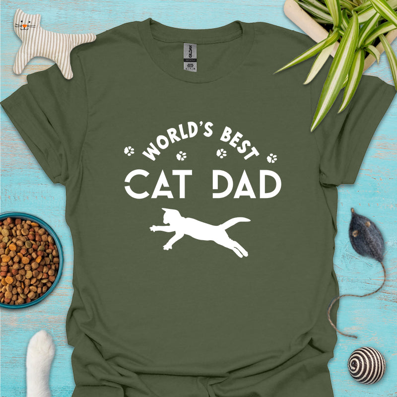 World's Best Cat Dad T-shirt