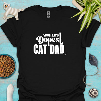 World's Dopest Cat Dad T-shirt