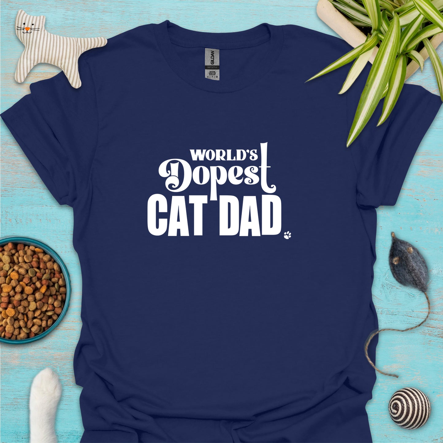 World's Dopest Cat Dad T-shirt