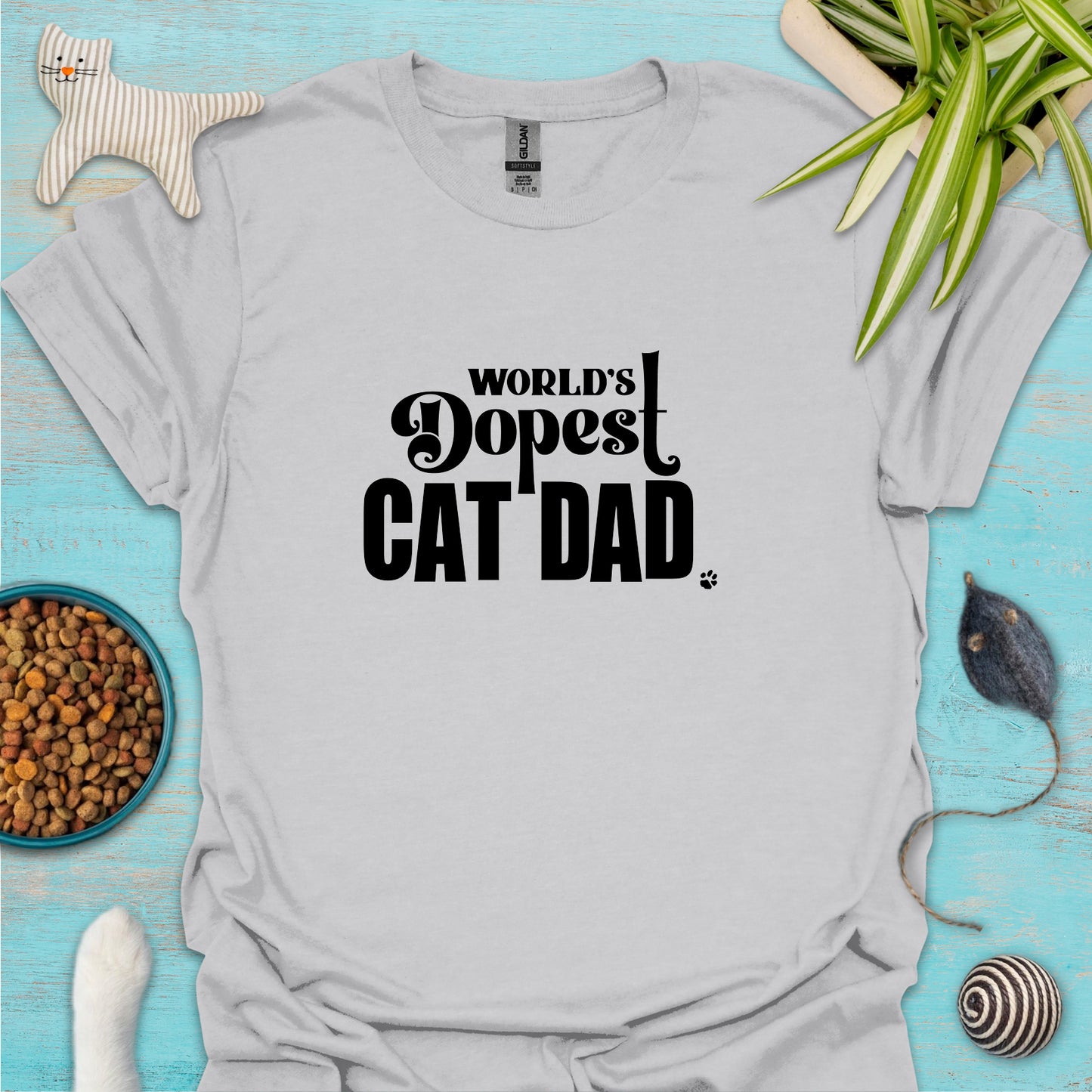 World's Dopest Cat Dad T-shirt