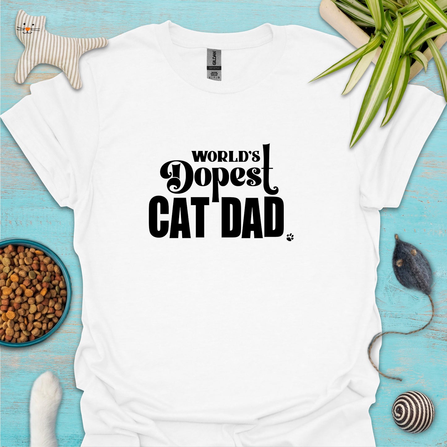 World's Dopest Cat Dad T-shirt