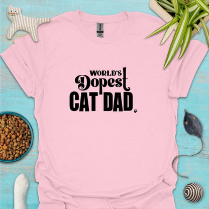 World's Dopest Cat Dad T-shirt