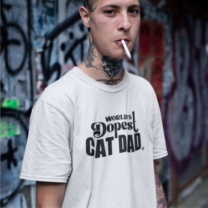 World's Dopest Cat Dad T-shirt