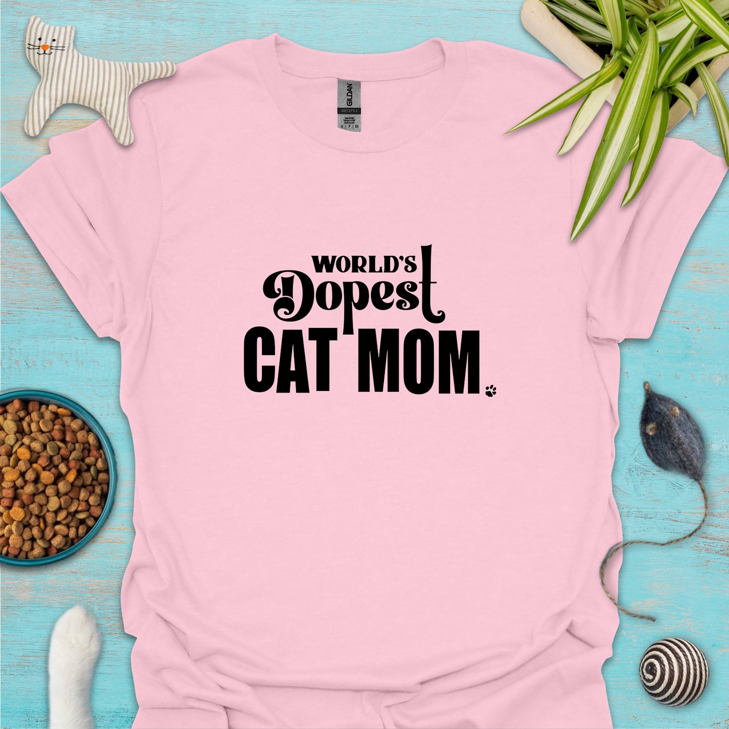 World's Dopest Cat Mom T-shirt