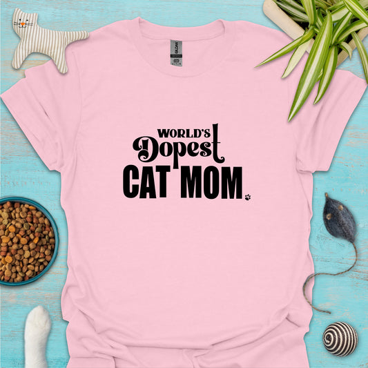 World's Dopest Cat Mom T-shirt