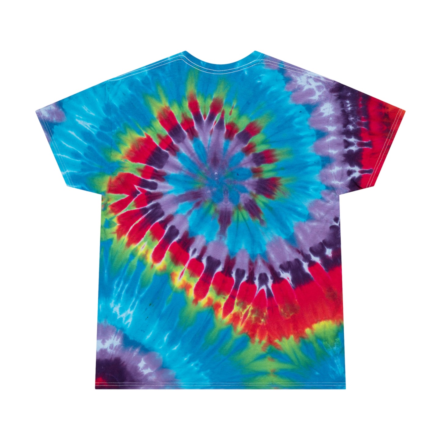 Cats, Chill & Weed Spiral Tie-Dye T-shirt