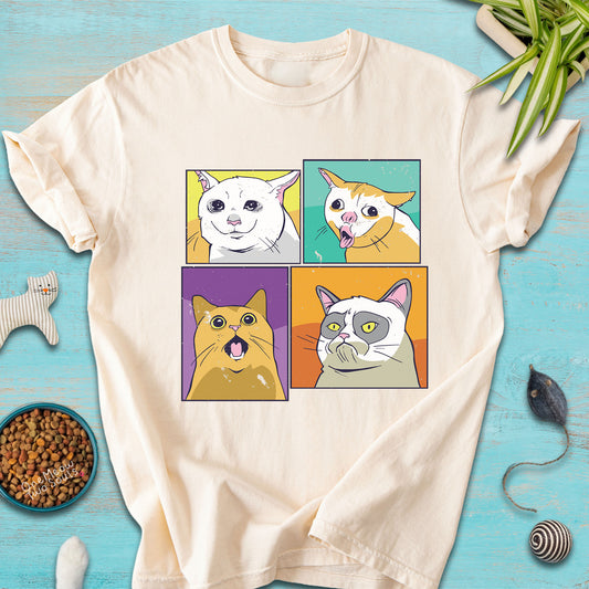 Cat Meme Faces T-Shirt