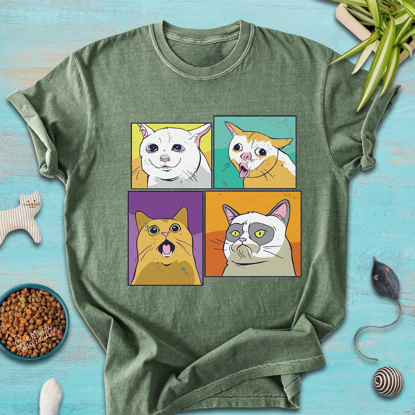 Cat Meme Faces T-Shirt