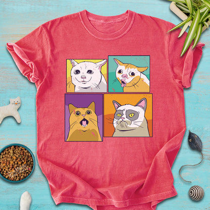 Cat Meme Faces T-Shirt