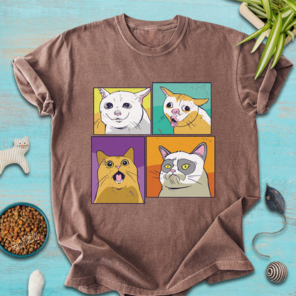 Cat Meme Faces T-Shirt