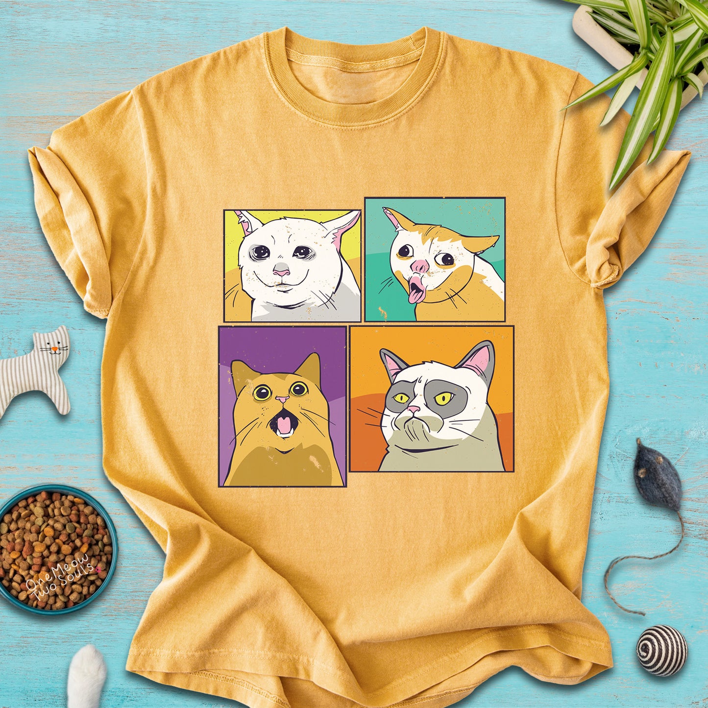 Cat Meme Faces T-Shirt