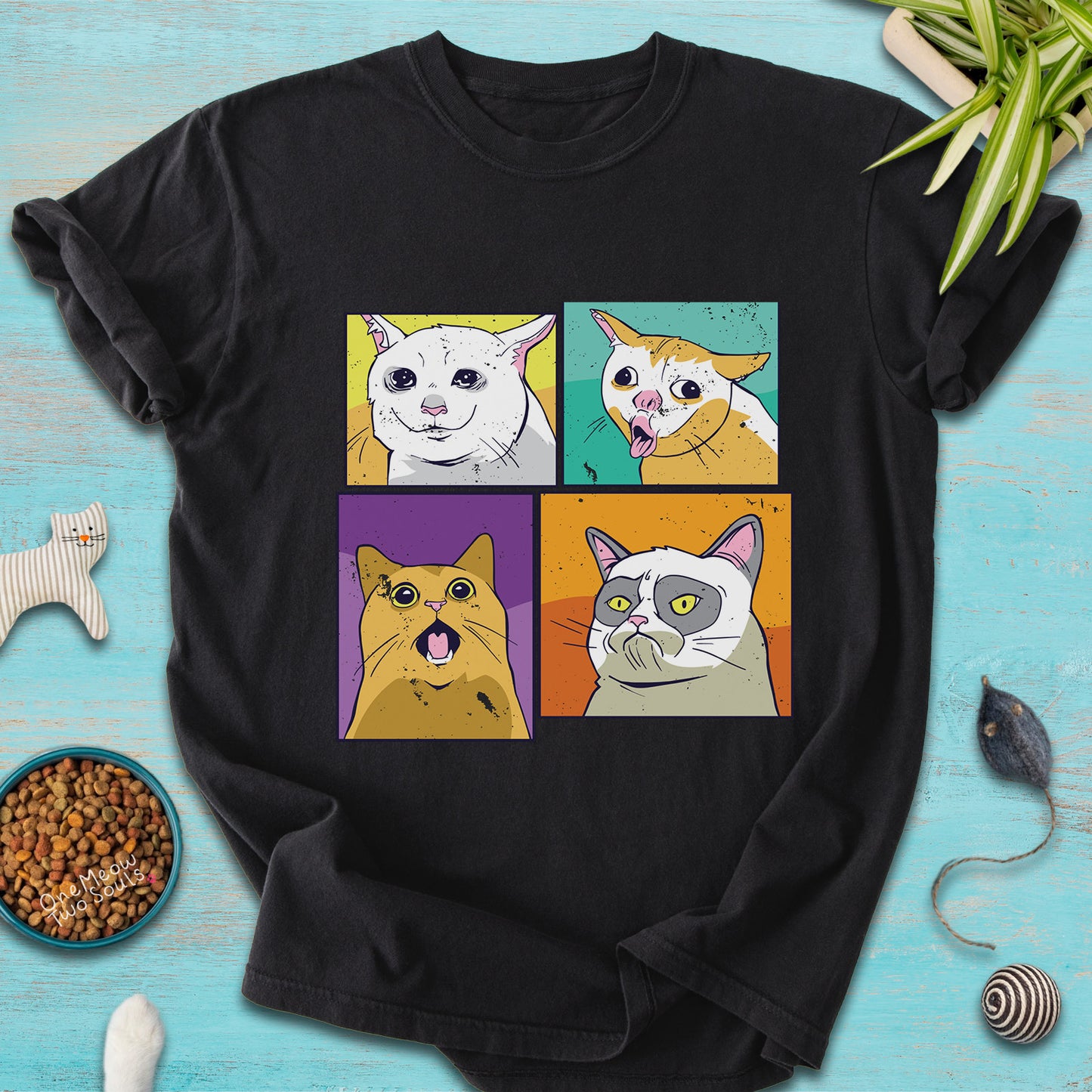 Cat Meme Faces T-Shirt