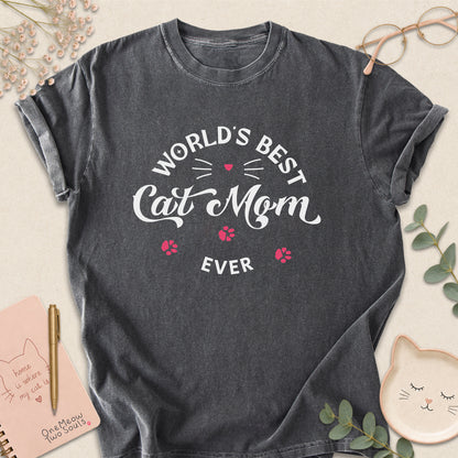 Best Cat Mom T-shirt