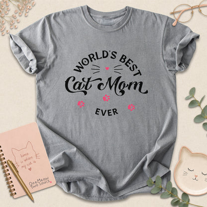 Best Cat Mom T-shirt