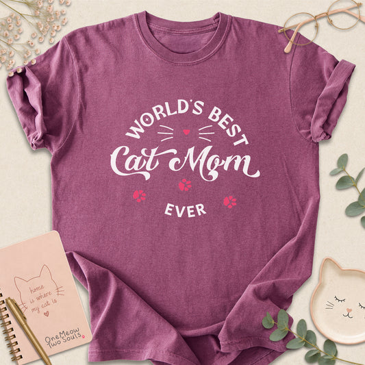 Best Cat Mom T-shirt
