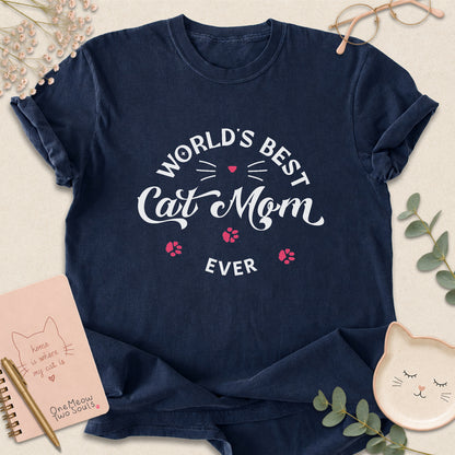 Best Cat Mom T-shirt